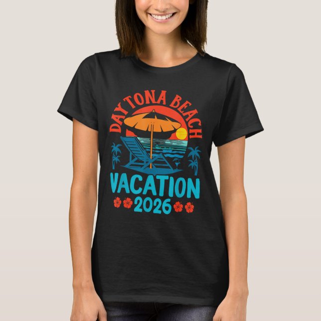 Daytona Beach Florida 2026 Family Vacation Summer  T-Shirt (Vorderseite)
