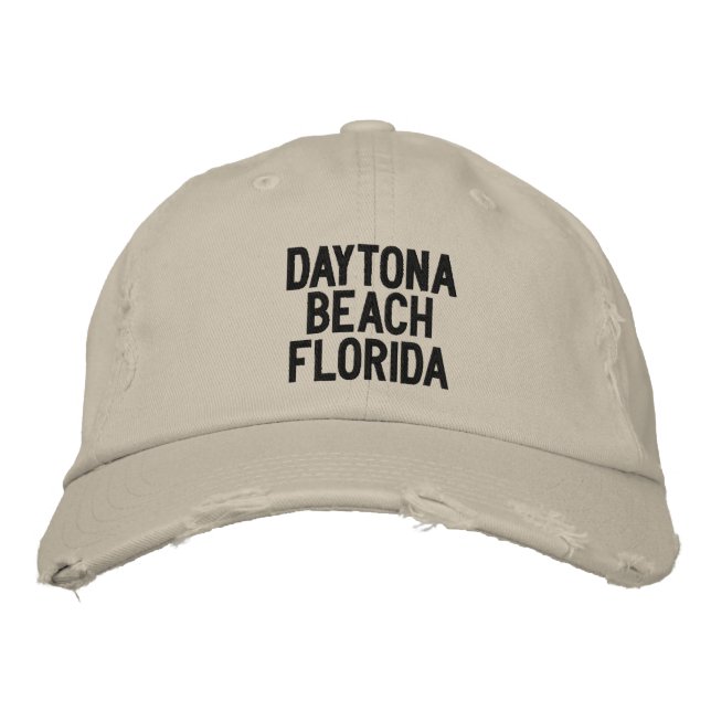 Daytona Beach, Florida bestickte Cap Bestickte Baseballkappe (Vorderseite)