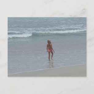 Daytona Beach Florida Bikini Girl Post Card FL Postkarte