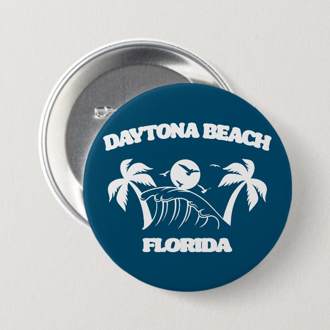 Daytona Beach Florida Button (Vorne & Hinten)
