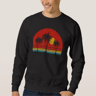 Daytona Beach Florida FL Surfer Retro Sonnenunterg Sweatshirt