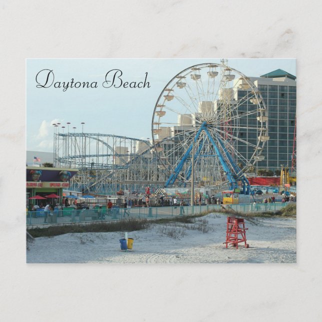 Daytona Beach Florida Foto Postcard Keepake Postkarte (Vorderseite)