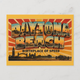 Daytona Beach Florida Geburtsort der Geschwindigke Postkarte