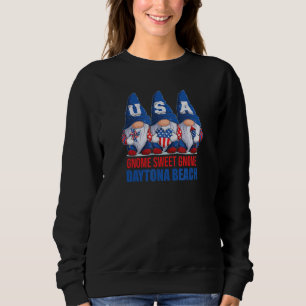 Daytona Beach Florida Gnom Süßer Gnom Amerikanisch Sweatshirt