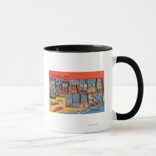 Daytona Beach, Florida - Große Briefmarkenszenen Tasse