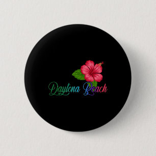 Daytona Beach Florida Hibiskus Blume Button