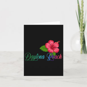 Daytona Beach Florida Hibiskus Blume Karte