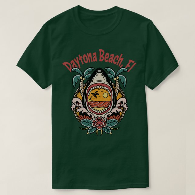 Daytona Beach Florida Ostküste Strände Surf T-Shirt (Design vorne)