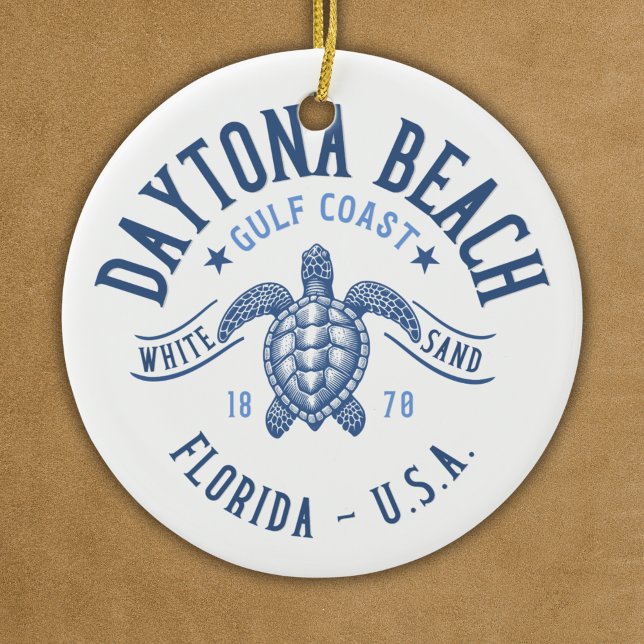 Daytona Beach Florida Paradise Beach Keramik Ornament (Von Creator hochgeladen)
