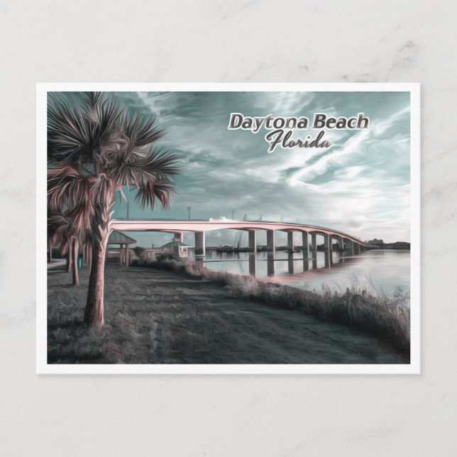 DAYTONA BEACH FLORIDA POSTKARTE (Vorderseite)