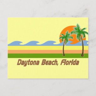 Daytona Beach Florida RETRO T-Shirt Postkarte