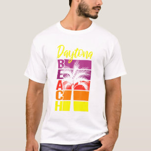 Daytona Beach Florida Retro Vintag Sunset Vacatio T-Shirt