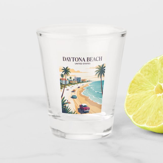 Daytona Beach Florida Schnapsglas (Vorderseite)