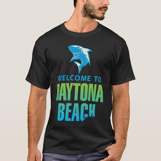 Daytona Beach Florida Shark Bite T-Shirt (Vorderseite)