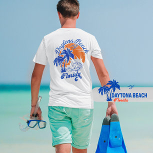 Daytona Beach Florida Sommerwellen Urlaub 80er T-Shirt