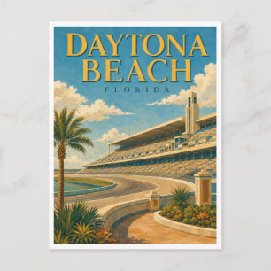 Daytona Beach Florida Speedway GeoSaga Postkarte
