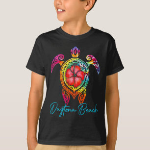Daytona Beach Florida Tie-Dye Meeresschildkröte Ur T-Shirt