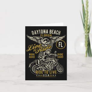 Daytona Beach Florida Usa Motorrad gestört De Karte