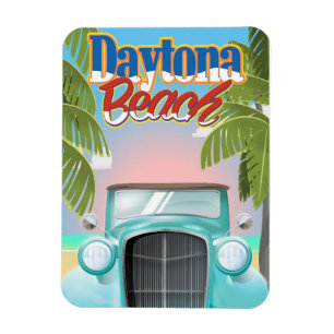 Daytona Beach, Florida USA Vintage Reiseplakat Magnet