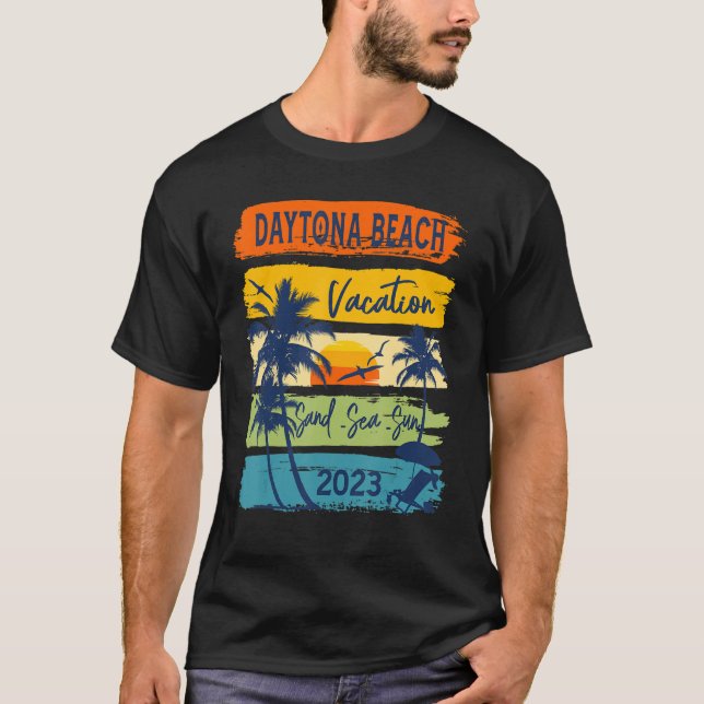 Daytona Beach Florida Vacation 2023 Family Group S T-Shirt (Vorderseite)