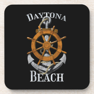 Daytona Beach Florida Vacation Nautical Anchor Sai Getränkeuntersetzer
