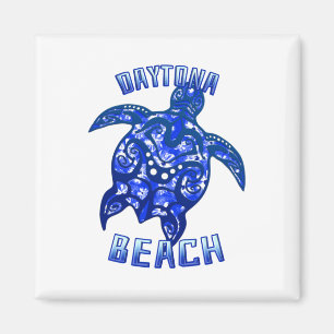 Daytona Beach Florida Vacation Tribal Turtle Magnet