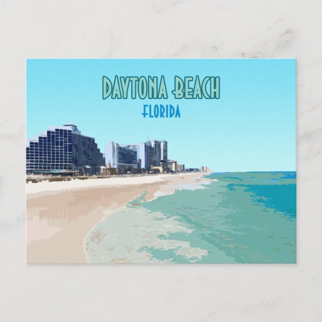 Daytona Beach Florida Vintag Postkarte (Vorderseite)