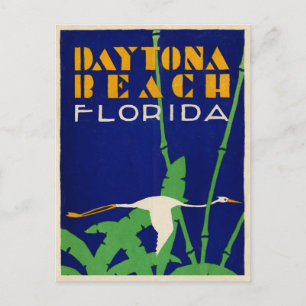 Daytona Beach Florida Vintage 1919 Kunstwerk Postkarte