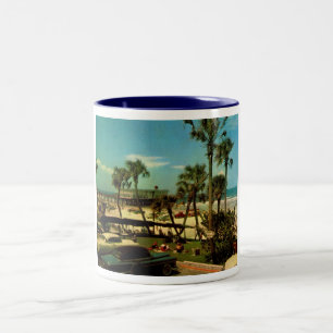 Daytona Beach, Florida Vintage Zweifarbige Tasse