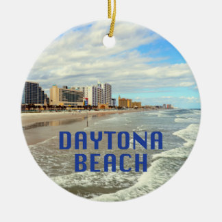 Daytona Beach Foto mit Namen Keramik Ornament