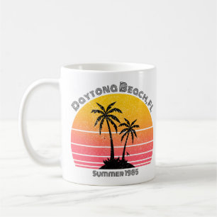 Daytona Beach Retro Sunset Palms Kaffeetasse