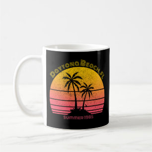 Daytona Beach Retro Sunset Palms Kaffeetasse