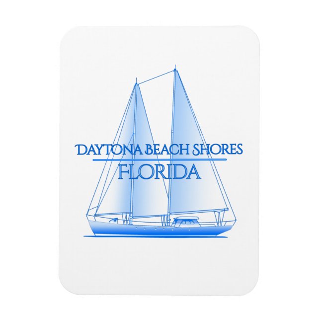 Daytona Beach Shows Küste Nautical Segelschiff Magnet (Vertikal)