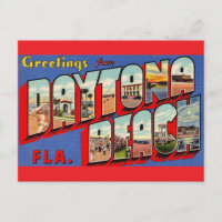 Daytona Beach Vintage Postkarte