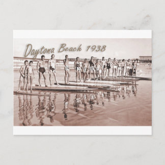 Daytona Beach Vintage Surf Gruppe Foto Postkarte