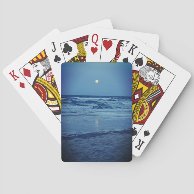 Daytona Beach Vollmond Spielkarten (Rückseite)