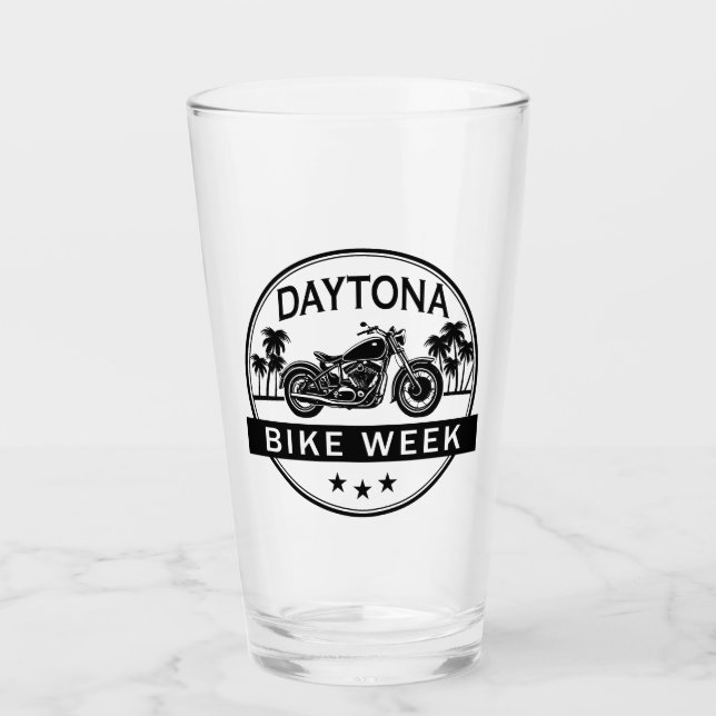 Daytona Bike Week Motorrad Glas (Vorderseite)