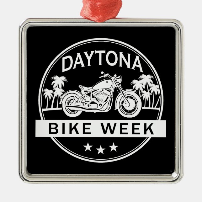 Daytona Bike Week Motorrad Ornament Aus Metall (Vorne)