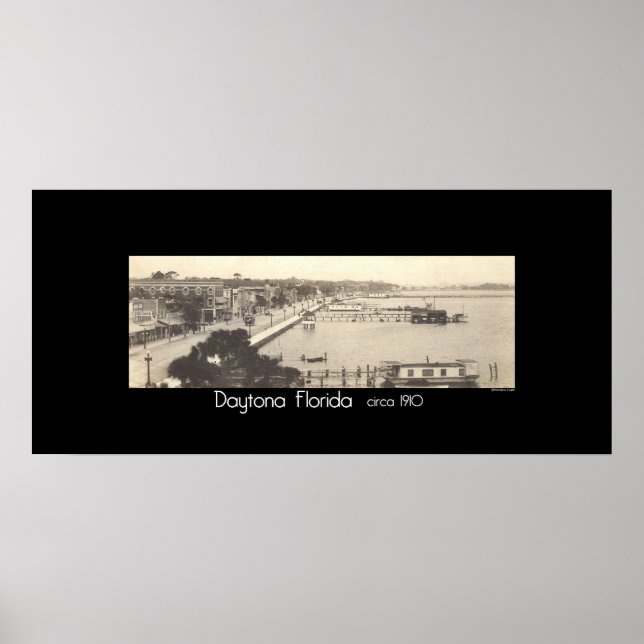 Daytona Florida circa 1910 Poster (Vorne)