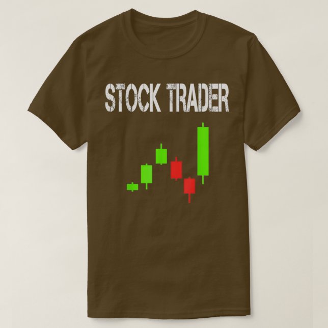 Daytrading Stock Market Candlestick für Händler T-Shirt (Design vorne)