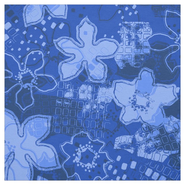 Daytrip-Retro psychedelisches Blumen Stoff (Muster)