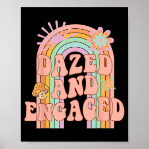 Dazed and Verlobt Groovy Rainbow Team Bride Bachel Poster