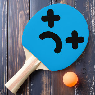 Dazed Sad Face Blue Tischtennis Schläger