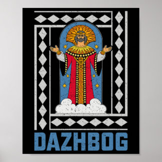 Dazhbog alte mythologische slawische Heidentum Rus Poster