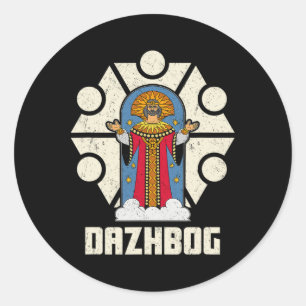 Dazhbog Altmythologische slawische Heidentum Russi Runder Aufkleber