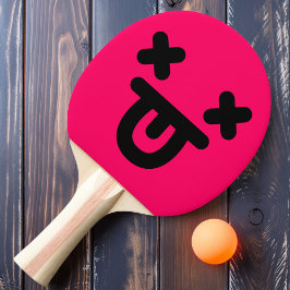 Dazzbauszunge Out Face Pink Ping Pong Paddle Tischtennis Schläger
