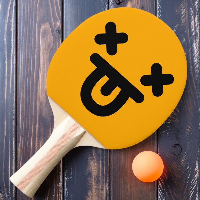 Dazzbunt Out Face Orange Ping Pong Paddle Tischtennis Schläger (Von Creator hochgeladen)