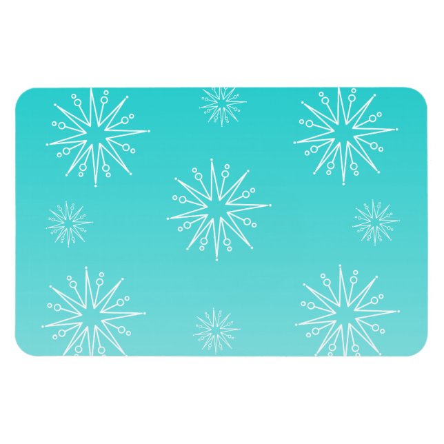Dazzend Weihnachtsstars Flexi Magnet, Aqua Magnet (Horizontal)