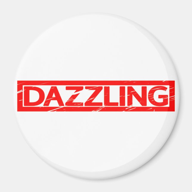 Dazzende Briefmarke Magnet (Vorne)
