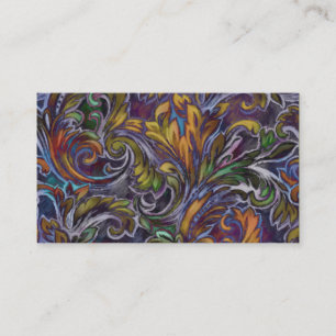 Dazzing Damask Business Card Visitenkarte